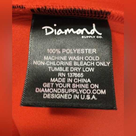 Diamond Supply Co Nuwave Mini Skater Orange Skirt Size XS - Picture 5 of 6